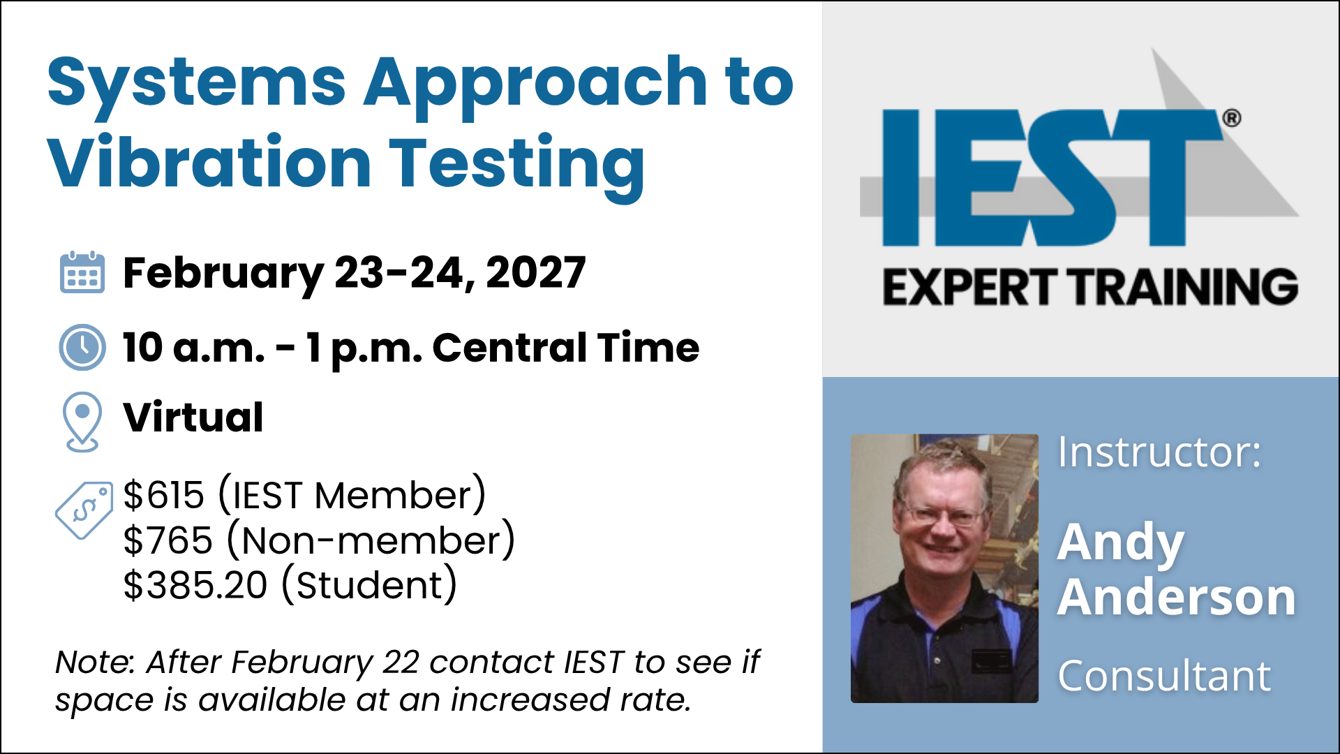 Systems Approach to Vibration Testing Training